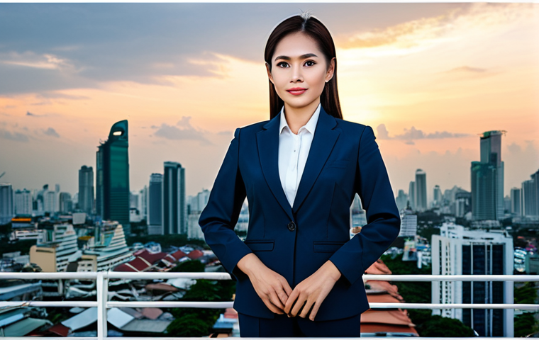 신경언어학 - Professional Setting**

"A Thai businesswoman in a modest, tailored business suit, standing confiden...