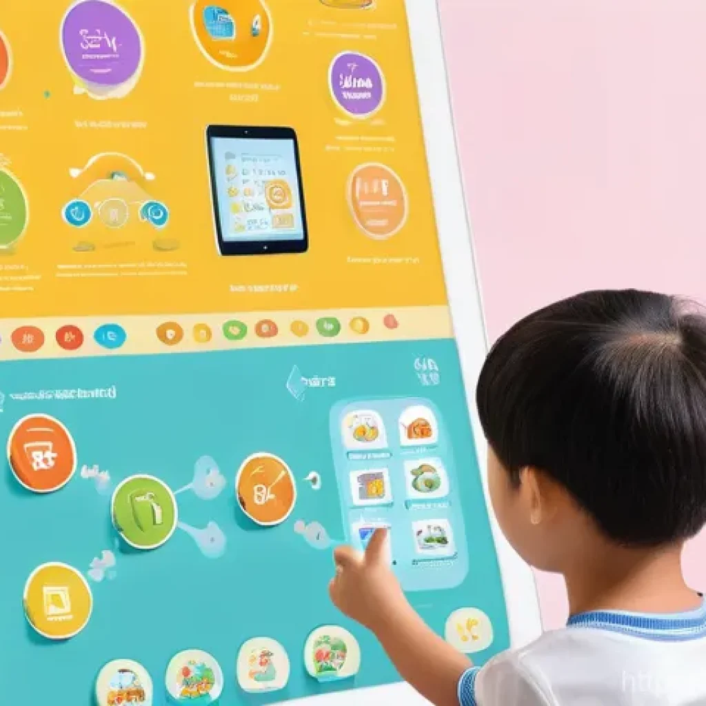 언어치료 교육과정 설계 - **Prompt 1: Modern Pediatric Speech Therapy Session with Technology Integration**
"A bright, cle...