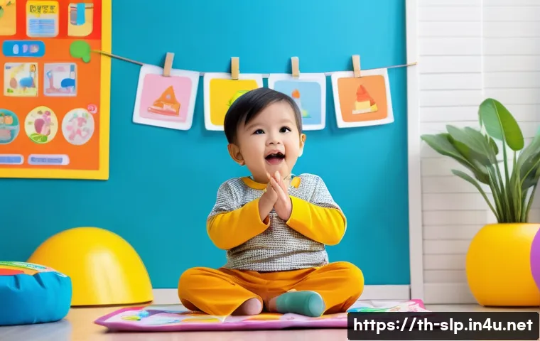 언어 치료의 역할 - A warm and inviting speech therapy session in a modern Thai classroom, featuring a young Thai child ...